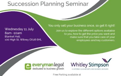Whitley Stimpson to host Succession Planning Seminar with Everyman Legal