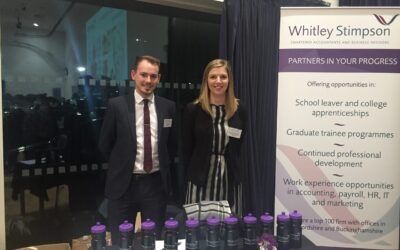 Whitley Stimpson attends North Oxfordshire Academy careers fair