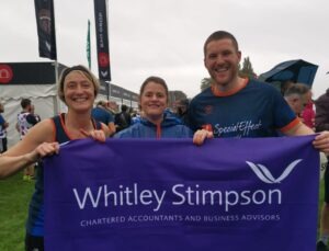 Whitley Stimpson Twin Town Challenge Team Run Oxford Half Marathon for SpecialEffect Charity