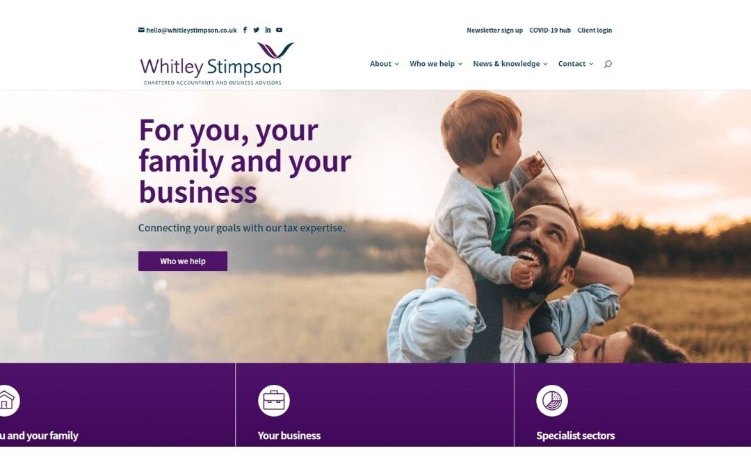 The launch of our new website